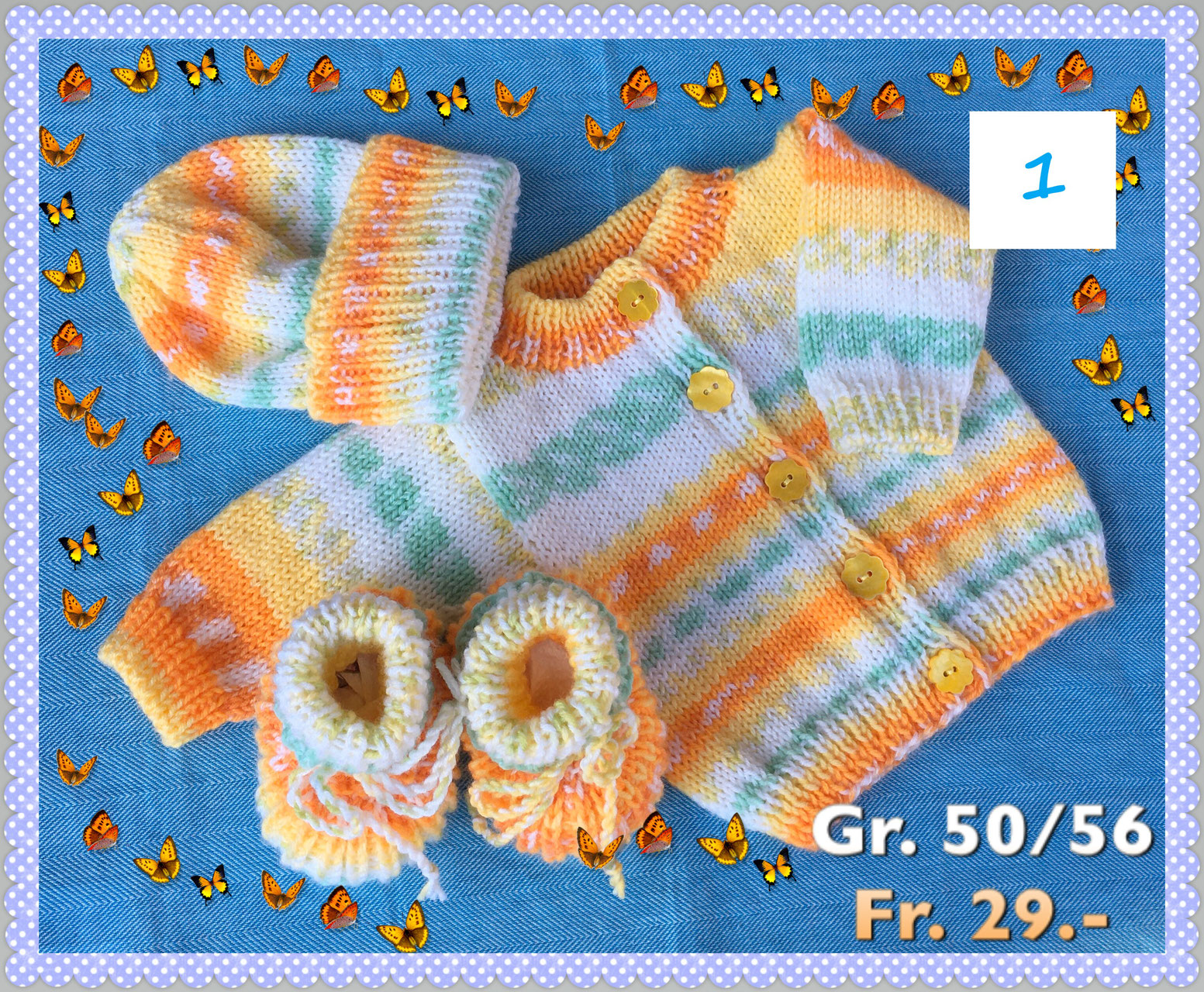 Baby-Garnitur Gr. 50/56