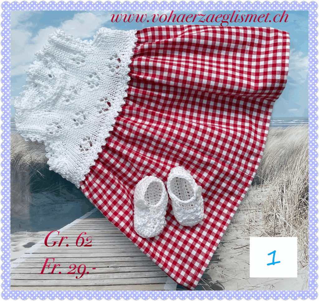 Sommer-Röckli rot-weiss Gr. 62